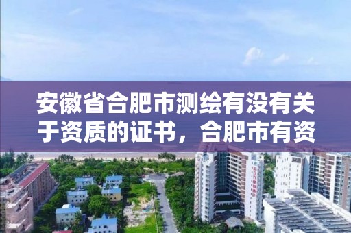 安徽省合肥市测绘有没有关于资质的证书，合肥市有资质的测绘公司