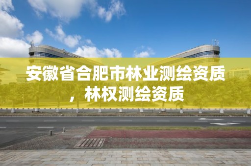 安徽省合肥市林业测绘资质，林权测绘资质