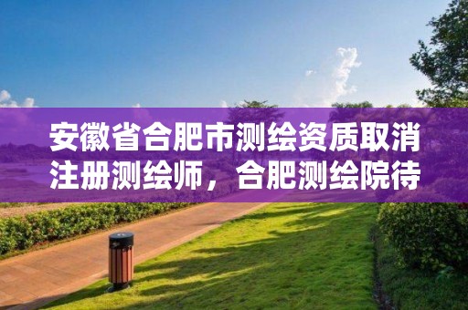 安徽省合肥市测绘资质取消注册测绘师，合肥测绘院待遇怎么样