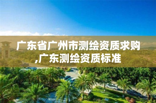 广东省广州市测绘资质求购,广东测绘资质标准