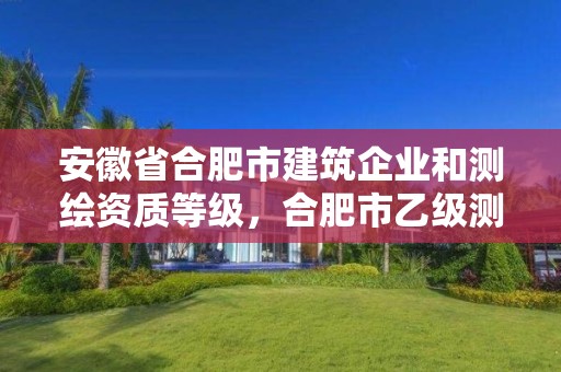 安徽省合肥市建筑企业和测绘资质等级，合肥市乙级测绘公司