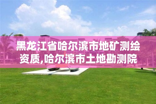 黑龙江省哈尔滨市地矿测绘资质,哈尔滨市土地勘测院