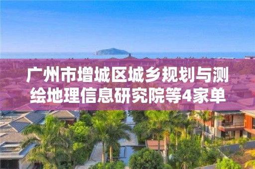 广州市增城区城乡规划与测绘地理信息研究院等4家单位申请主要信息公开表