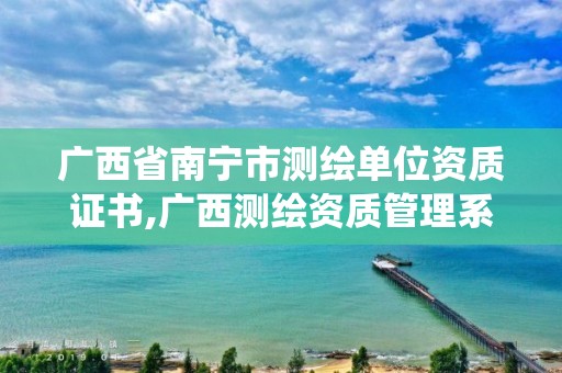 广西省南宁市测绘单位资质证书,广西测绘资质管理系统。