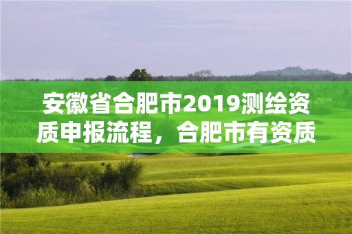 安徽省合肥市2019测绘资质申报流程，合肥市有资质的测绘公司