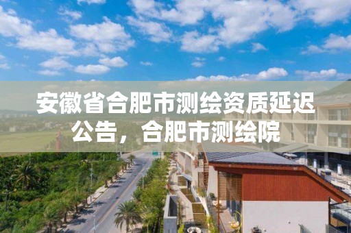 安徽省合肥市测绘资质延迟公告，合肥市测绘院