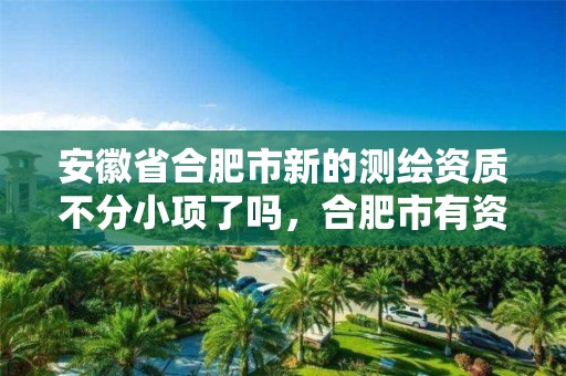 安徽省合肥市新的测绘资质不分小项了吗，合肥市有资质的测绘公司