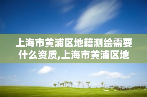 上海市黄浦区地籍测绘需要什么资质,上海市黄浦区地籍测绘需要什么资质。