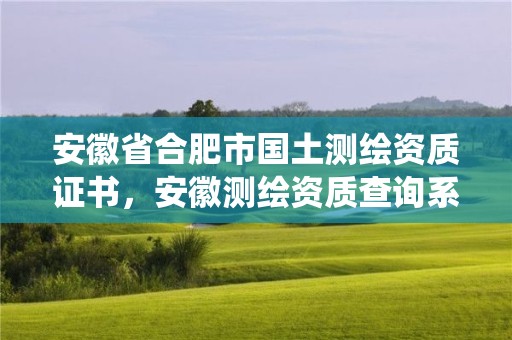 安徽省合肥市国土测绘资质证书，安徽测绘资质查询系统