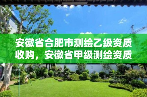 安徽省合肥市测绘乙级资质收购，安徽省甲级测绘资质单位