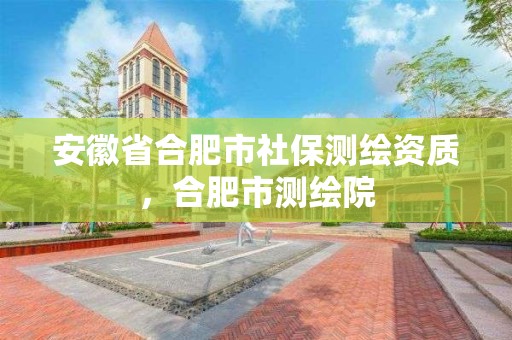 安徽省合肥市社保测绘资质，合肥市测绘院