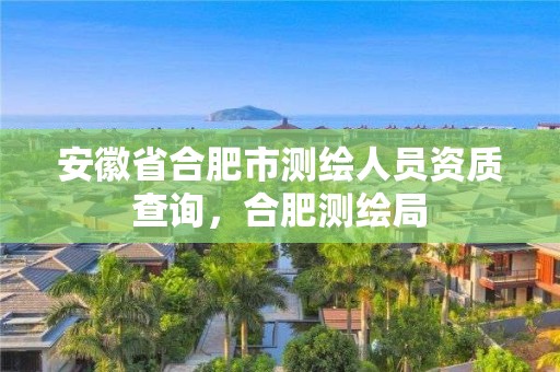 安徽省合肥市测绘人员资质查询，合肥测绘局