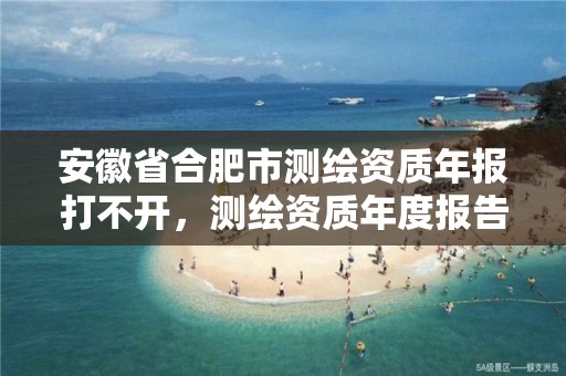 安徽省合肥市测绘资质年报打不开，测绘资质年度报告在哪个平台上