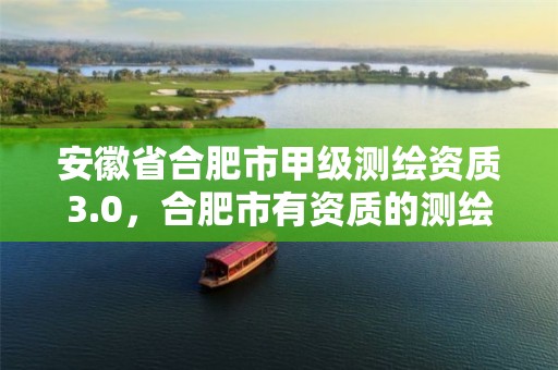 安徽省合肥市甲级测绘资质3.0，合肥市有资质的测绘公司