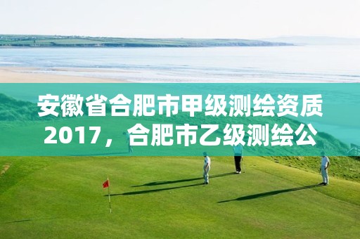 安徽省合肥市甲级测绘资质2017，合肥市乙级测绘公司