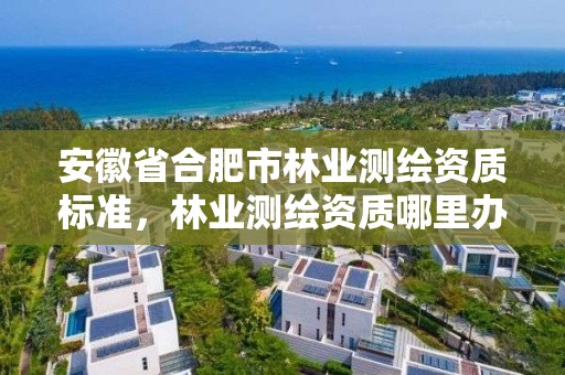 安徽省合肥市林业测绘资质标准，林业测绘资质哪里办理