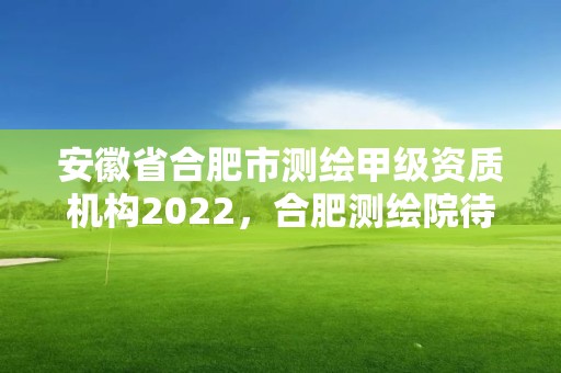 安徽省合肥市测绘甲级资质机构2022，合肥测绘院待遇怎么样