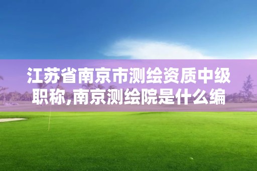 江苏省南京市测绘资质中级职称,南京测绘院是什么编制