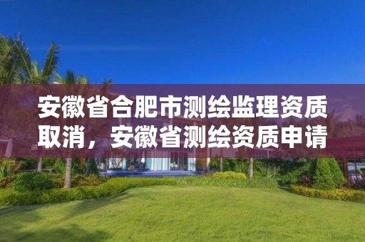 安徽省合肥市测绘监理资质取消，安徽省测绘资质申请