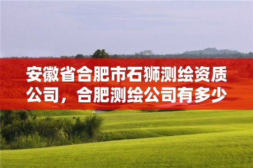 安徽省合肥市石狮测绘资质公司，合肥测绘公司有多少家