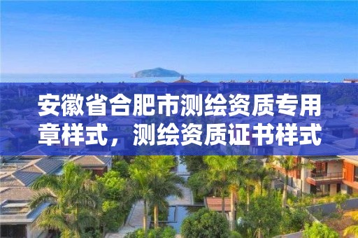 安徽省合肥市测绘资质专用章样式，测绘资质证书样式