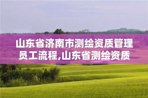 山东省济南市测绘资质管理员工流程,山东省测绘资质专用章。