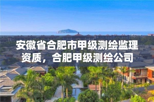 安徽省合肥市甲级测绘监理资质，合肥甲级测绘公司