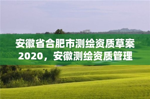 安徽省合肥市测绘资质草案2020，安徽测绘资质管理系统