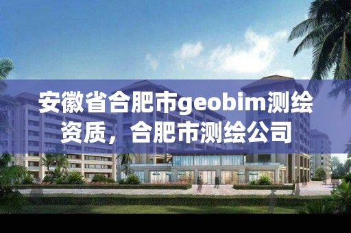 安徽省合肥市geobim测绘资质，合肥市测绘公司