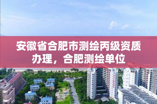 安徽省合肥市测绘丙级资质办理，合肥测绘单位