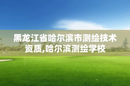 黑龙江省哈尔滨市测绘技术资质,哈尔滨测绘学校