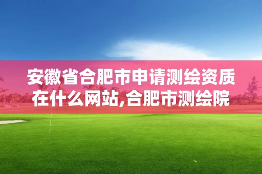 安徽省合肥市申请测绘资质在什么网站,合肥市测绘院。