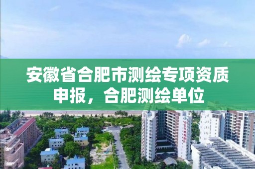 安徽省合肥市测绘专项资质申报，合肥测绘单位