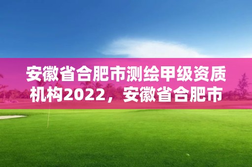 安徽省合肥市测绘甲级资质机构2022，安徽省合肥市测绘甲级资质机构2022年公告