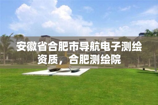 安徽省合肥市导航电子测绘资质，合肥测绘院