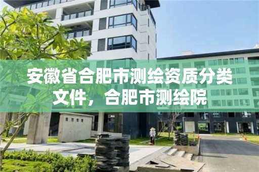 安徽省合肥市测绘资质分类文件，合肥市测绘院