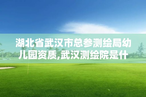 湖北省武汉市总参测绘局幼儿园资质,武汉测绘院是什么级别。