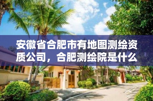 安徽省合肥市有地图测绘资质公司，合肥测绘院是什么单位