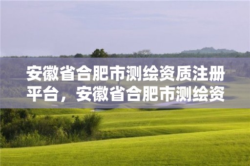 安徽省合肥市测绘资质注册平台，安徽省合肥市测绘资质注册平台有哪些