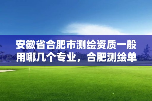 安徽省合肥市测绘资质一般用哪几个专业，合肥测绘单位