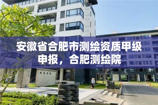 安徽省合肥市测绘资质甲级申报，合肥测绘院