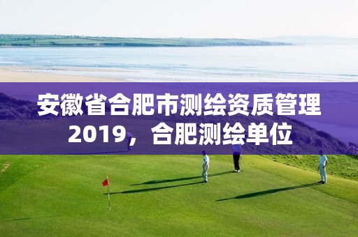 安徽省合肥市测绘资质管理2019，合肥测绘单位