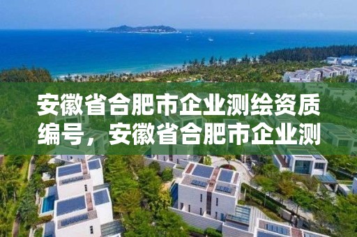 安徽省合肥市企业测绘资质编号，安徽省合肥市企业测绘资质编号是什么