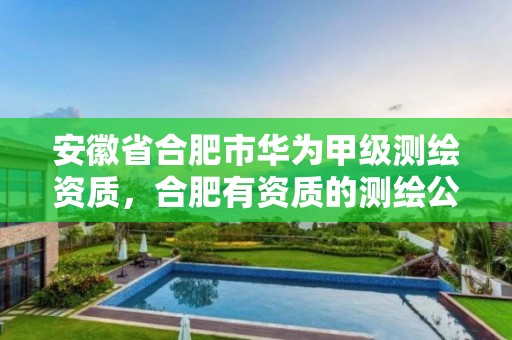 安徽省合肥市华为甲级测绘资质，合肥有资质的测绘公司