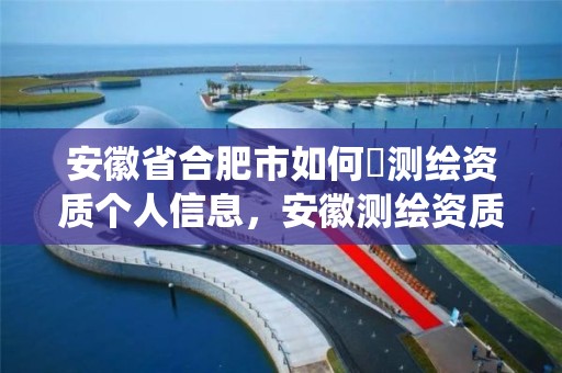 安徽省合肥市如何査测绘资质个人信息，安徽测绘资质查询系统