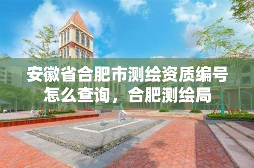 安徽省合肥市测绘资质编号怎么查询，合肥测绘局