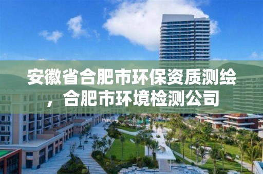 安徽省合肥市环保资质测绘，合肥市环境检测公司