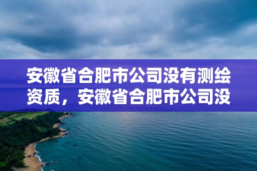 安徽省合肥市公司没有测绘资质，安徽省合肥市公司没有测绘资质怎么办