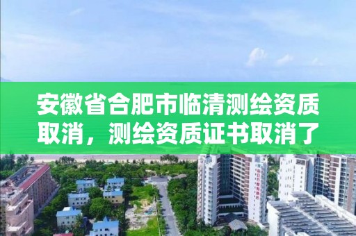 安徽省合肥市临清测绘资质取消，测绘资质证书取消了吗