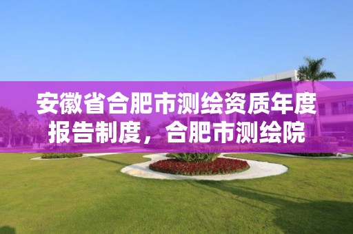 安徽省合肥市测绘资质年度报告制度，合肥市测绘院